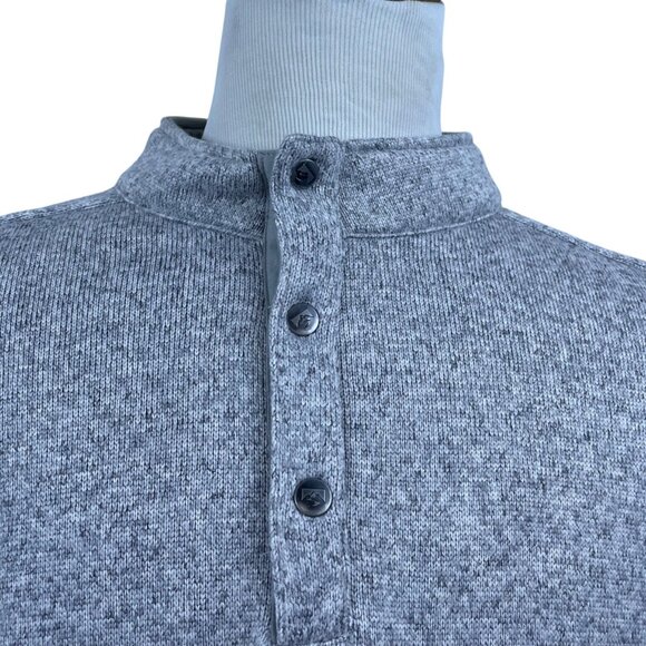 Storm Creek Mens Gray Heather Knit Long Sleeve Pullover Top Henley Style Sz 2XL - Picture 4 of 10